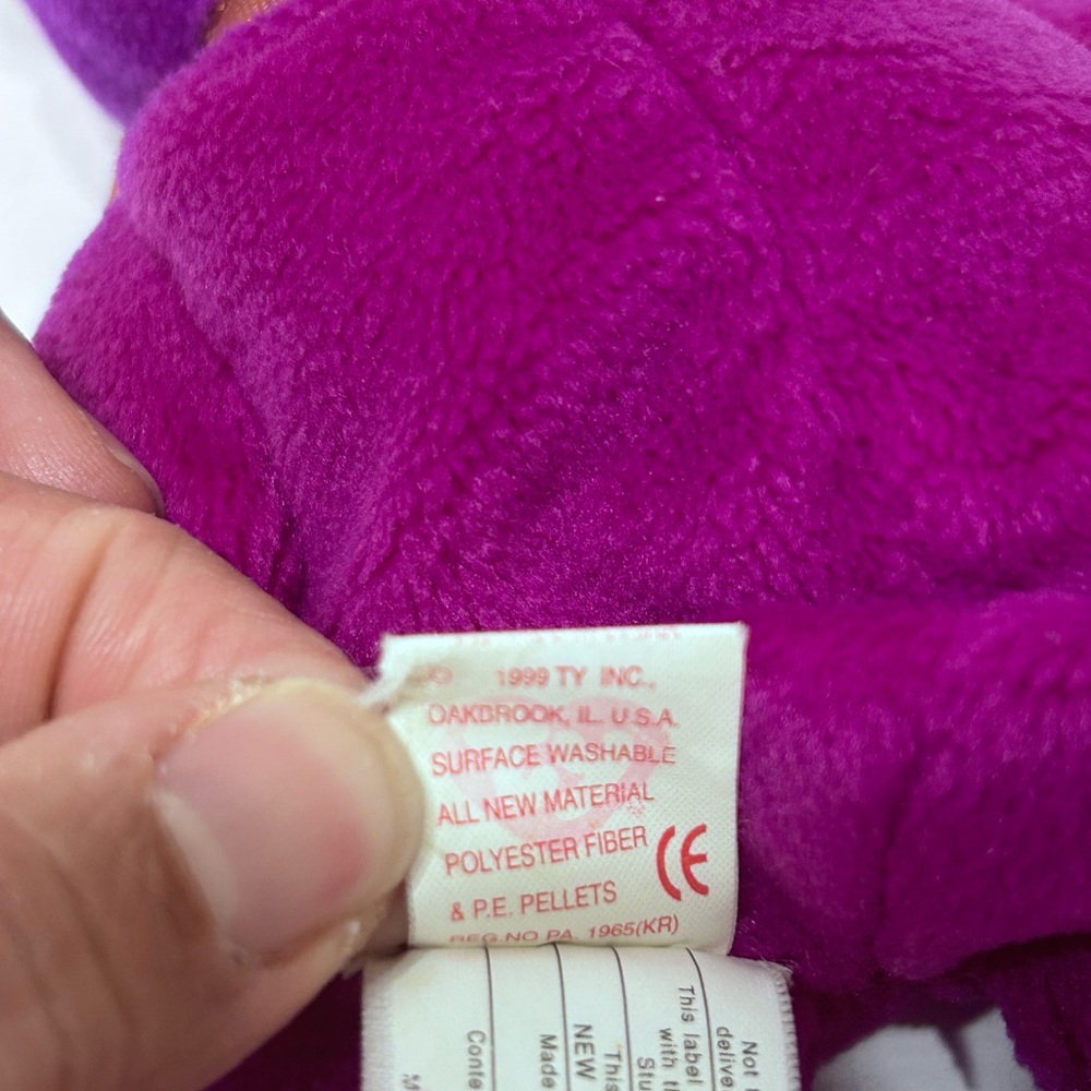 Ty Beanie Rare Vintage Original Baby‎ Millennium/Millenium the Bear Retired 1999 - Picture 9 of 9